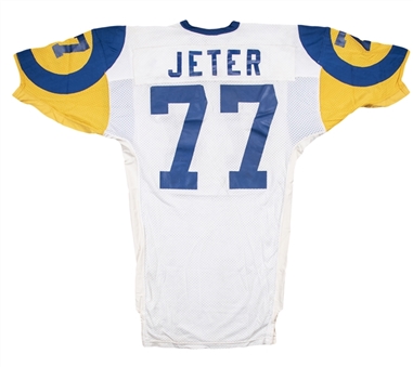 Circa 1983-1988 Gary Jeter Game Used Los Angeles Rams Road Jersey 